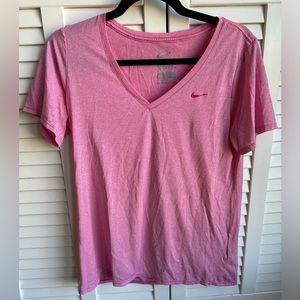 Nike Short Sleeve Pink Striped Tee